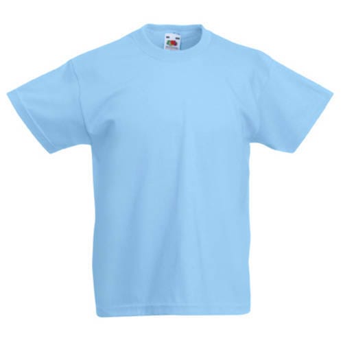 Детска памучна тениска, светло синя