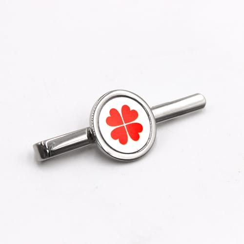 Игла за вратовръзка с инициали, лого или снимка, сребриста