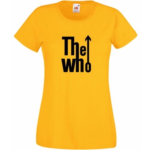 Дамска памучна тениска с текст: The Who