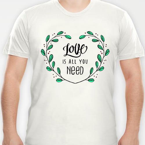Романтична тениска, дизайн 10