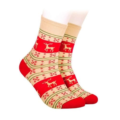 Чорапи за Коледа на райета